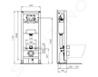 Ideal Standard ProSys - Předstěnová instalace 120 M F pro závěsné WC R015467