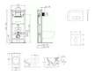 Ideal Standard ProSys - Set předstěnové instalace, klozetu a sedátka Architectura, tlačítka Oleas M1, DirectFlush, SoftClose, Ce