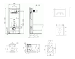 Ideal Standard ProSys - Set předstěnové instalace, klozetu a sedátka  Connect Air, tlačítka Oleas M1, Aquablade, SoftClose, chro