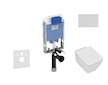 Ideal Standard ProSys - Set předstěnové instalace, klozetu a sedátka  Strada II, tlačítka Oleas M1, Aquablade, SoftClose, bílá P