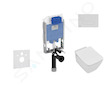 Ideal Standard ProSys - Set předstěnové instalace, klozetu a sedátka Strada II, tlačítka Oleas M1, Aquablade, SoftClose, chrom m