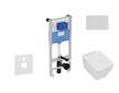 Ideal Standard ProSys - Set předstěnové instalace, klozetu a sedátka  Strada II, tlačítka Oleas M2, Aquablade, SoftClose, chrom 