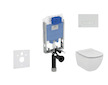 Ideal Standard ProSys - Set předstěnové instalace, klozetu a sedátka  Tesi, tlačítka Oleas M1, Aquablade, SoftClose, bílá ProSys