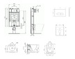Ideal Standard ProSys - Set předstěnové instalace, klozetu a sedátka  Tesi, tlačítka Oleas M1, Aquablade, SoftClose, bílá ProSys