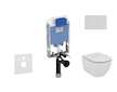 Ideal Standard ProSys - Set předstěnové instalace, klozetu a sedátka  Tesi, tlačítka Oleas M2, Rimless, SoftClose, bílá ProSys80
