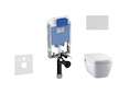 Ideal Standard ProSys - Set předstěnové instalace, sprchovací toalety a sedátka TECEone, tlačítka Oleas M1, Rimless, SoftClose, 
