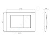 Ideal Standard Septa Pro - Ovládací tlačítko splachování M1, nerez ocel R0127MY