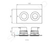 Ideal Standard Septa Pro - Ovládací tlačítko splachování P2, nerez ocel R0134MY
