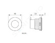 Ideal Standard Septa Pro - Ovládací tlačítko splachování XS P1, chrom P0109AA