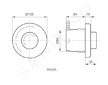 Ideal Standard Septa Pro - Ovládací tlačítko splachování XS P2, bílá R0184AC