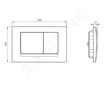 Ideal Standard Solea - Ovládací tlačítko splachování Solea M1, bílá R0108AC