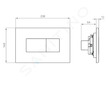Ideal Standard Solea - Ovládací tlačítko splachování Solea P2, bílá R0110AC