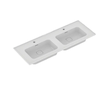 Ideal Standard Strada II - Nábytkové dvojumyvadlo 124x46 cm, 2 otvory pro baterii, s Ideal Plus, bílá T3005MA