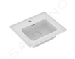 Ideal Standard Strada II - Nábytkové umyvadlo 54x46 cm, s otvorem pro baterii, s Ideal Plus, bílá T2988MA