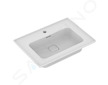 Ideal Standard Strada II - Nábytkové umyvadlo 64x46 cm, s otvorem pro baterii, s Ideal Plus, bílá T2991MA
