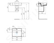 Ideal Standard Strada II - Umyvadlo 50x43 cm, s přepadem, otvor pro baterii, s Ideal Plus, bílá T3643MA
