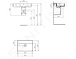 Ideal Standard Strada II - Umyvadlo 60x43 cm, s přepadem, bez otvoru pro baterii, s Ideal Plus, bílá T3650MA