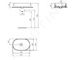 Ideal Standard Strada II - Umyvadlo bez přepadu 60x40 cm, s Ideal Plus, bílá T2981MA