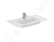 Ideal Standard Tempo - Umyvadlo nábytkové 82x45x14 cm, s přepadem, otvor pro baterii, bílá E066901
