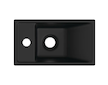 Ideal Standard Tempo - Umývátko 37x21 cm, bez přepadu, otvor pro baterii vlevo, černá E2113V3
