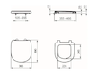 Ideal Standard Tempo - WC sedátko, bílá T679801