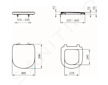 Ideal Standard Tempo - WC sedátko, Soft close, bílá T679901