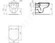 Ideal Standard Tempo - Závěsné WC, bílá T331101