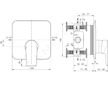 Ideal Standard Tesi - Baterie pod omítku, chrom A6585AA