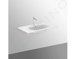 Ideal Standard Tesi - Umyvadlo nábytkové 83x45 cm, s přepadem, otvor pro baterii, bílá T350901