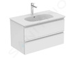 Ideal Standard Tesi - Umyvadlo nábytkové 83x45 cm, s přepadem, otvor pro baterii, bílá T350901