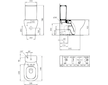 Ideal Standard Tesi - WC kombi mísa, spodní/zadní odpad, AquaBlade, bílá T008201