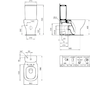 Ideal Standard Tesi - WC kombi mísa, vario odpad, AquaBlade, matná bílá T0082V1
