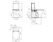 Ideal Standard Tesi - WC kombi se sedátkem SoftClose, vario odpad, spodní napouštění, AquaBlade, bílá T371701