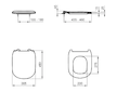 Ideal Standard Tesi - WC sedátko, SoftClose, bílá T552201
