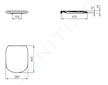 Ideal Standard Tesi - WC sedátko softclose, černá T3529V3