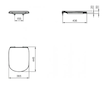 Ideal Standard Tesi - WC sedátko ultra ploché, softclose, černá T3527V3