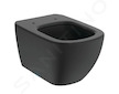 Ideal Standard Tesi - Závěsné WC, Aquablade, černá T0079V3