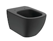 Ideal Standard Tesi - Závěsné WC, Aquablade, černá T0079V3