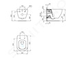 Ideal Standard Tesi - Závěsné WC, AquaBlade, matná bílá T0079V1