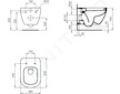 Ideal Standard Tesi - Závěsné WC, bílá T007801