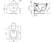 Ideal Standard Tesi - Závěsné WC, bílá T007801