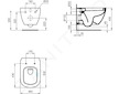 Ideal Standard Tesi - Závěsné WC se sedátkem, bílá T354201
