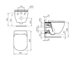 Ideal Standard Tesi - Závěsné WC se sedátkem SoftClose, AquaBlade, bílá T367301