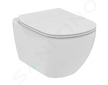 Ideal Standard Tesi - Závěsné WC se sedátkem SoftClose, RimLS+, bílá T536001