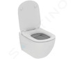Ideal Standard Tesi - Závěsné WC se sedátkem SoftClose, RimLS+, bílá T536001