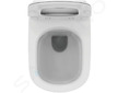 Ideal Standard Tesi - Závěsné WC se sedátkem SoftClose, RimLS+, bílá T536001