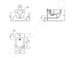 Ideal Standard Tesi - Závěsný bidet, 360x530 mm, matná bílá T3552V1