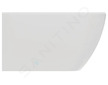 Ideal Standard Tesi - Závěsný bidet, 360x530 mm, s přepadem, otvor pro baterii, bílá T457001