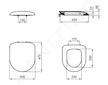 Ideal Standard Tizio - WC sedátko, Wrapover, bílá K701501