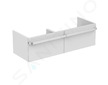 Ideal Standard Tonic II - Skříňka pod dvojumyvadlo 120x44x35 cm, lesklá bílá R4305WG